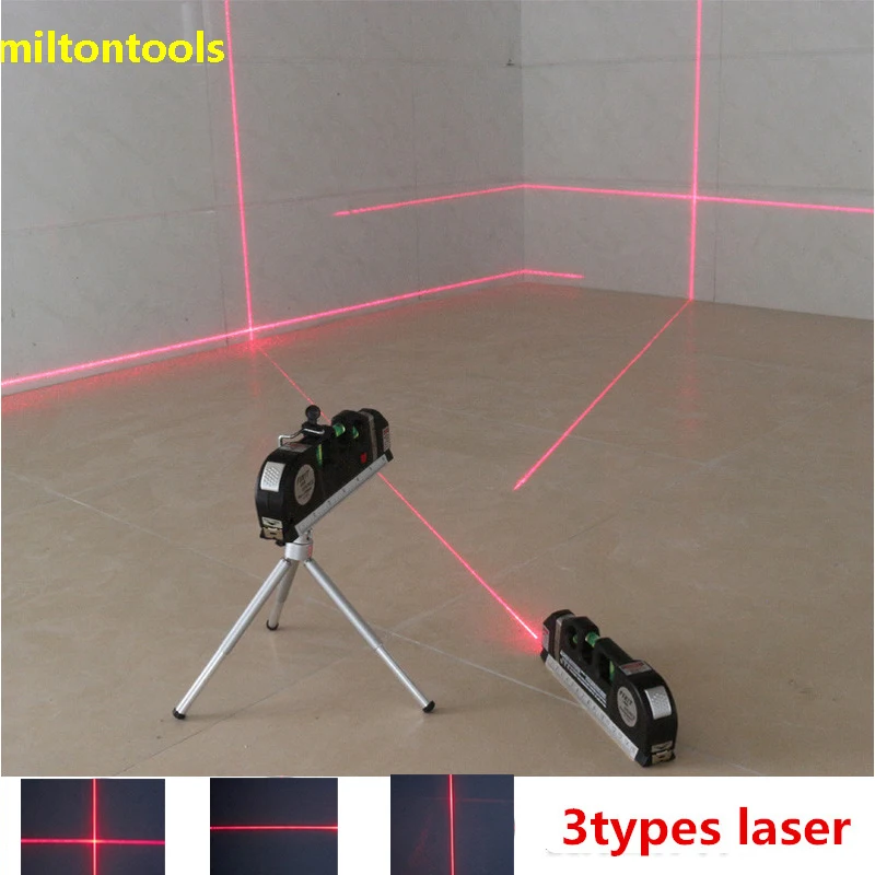 4 In 1 Multiuso Level Laser Preciso Leva Con Il Treppiedi Progetti Trasversali Orizzontale Verticale Fascio Di Luce Laser Misura Di Nastro