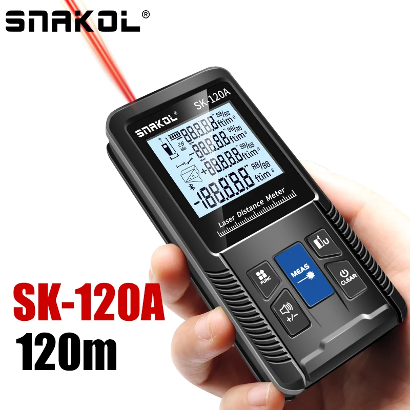 Misuratore Di Distanza Laser 40M 60M 80M 100M 120M Telemetro Trena Laser Tape Range Finder Build Measure Device Righello Strumento Di Test