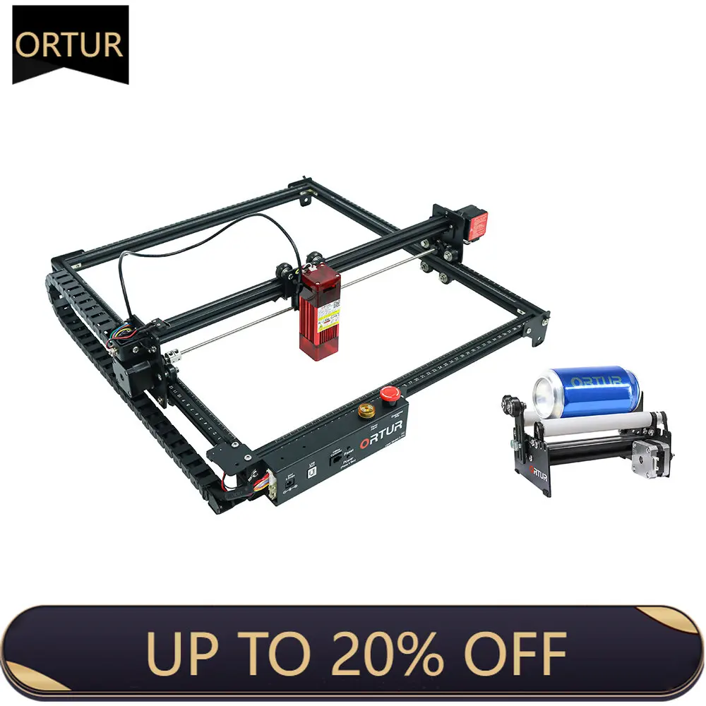 Ortur Laser Master 2 Pro S2 Macchina Laser Testa A Diodi Stampante Per Marcatura Di Metalli Incisore Con Rullo Rotante Per Taglio Di Plastica Di Legno
