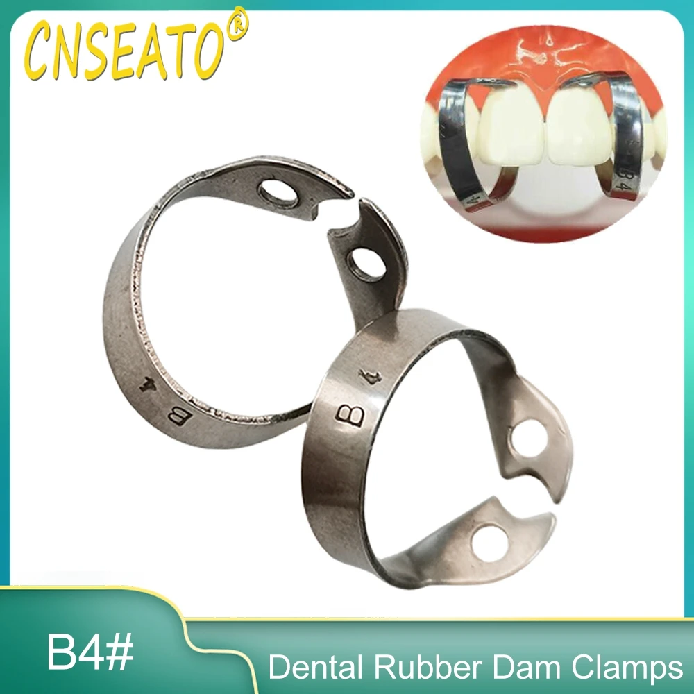 Morsetti Per Diga Di Gomma Dentale B4 # Clip Per Diga Di Restauro Endodontica Divaricatore In Acciaio Inossidabile Strumento Ortodontico Per Denti Ant