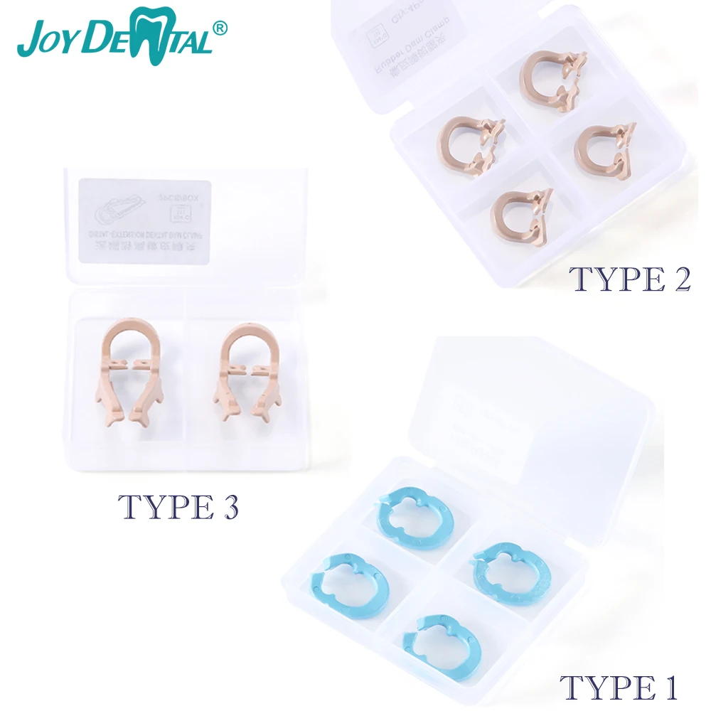 Joydental Dental Resin Clamp Dental Dam Clips Using With Matrix Autoclavable 134℃ For Dental Lab