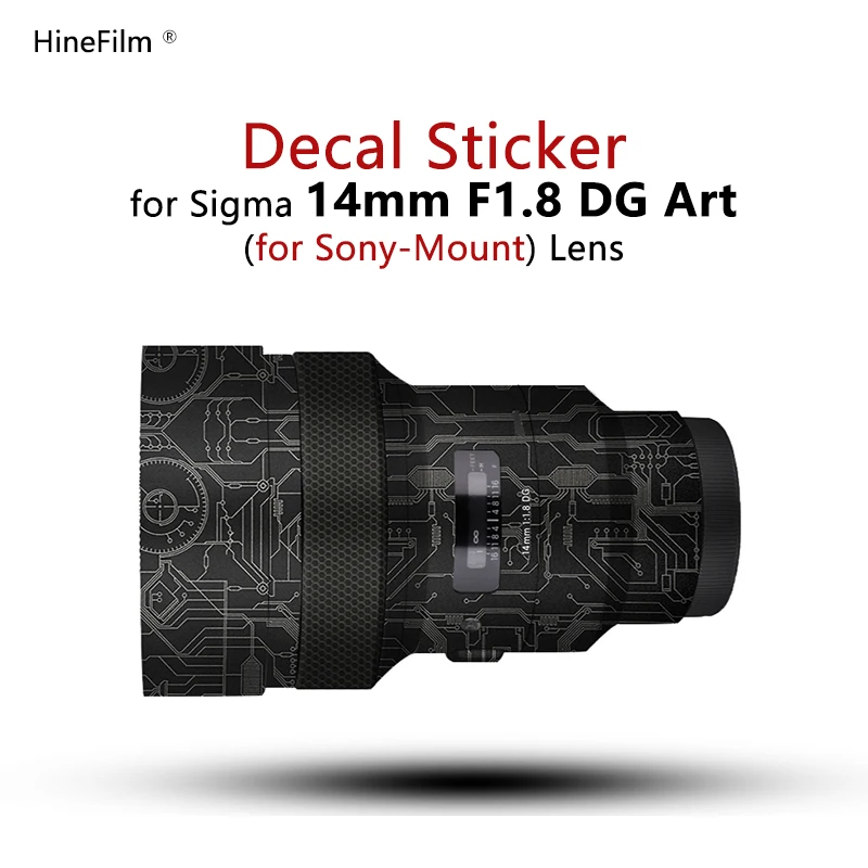 Sigma 14 1.8 Per Adesivi Per Lenti Sony Mount 14-1.8 Art Skin Per Sigma 14Mm F/1.8 Dg Hsm Art Lens Decal Protector Coat Wrap Cover
