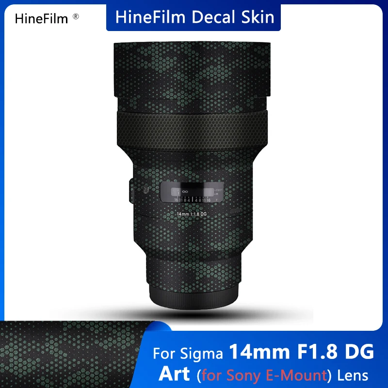 Per Sigma 14Mm F/1.8 Dg Hsm Art Per Sony E Mount Lens Decal Skins Per 14 F1.8 Lens Wrap Cover Skin Premium Court Sticker