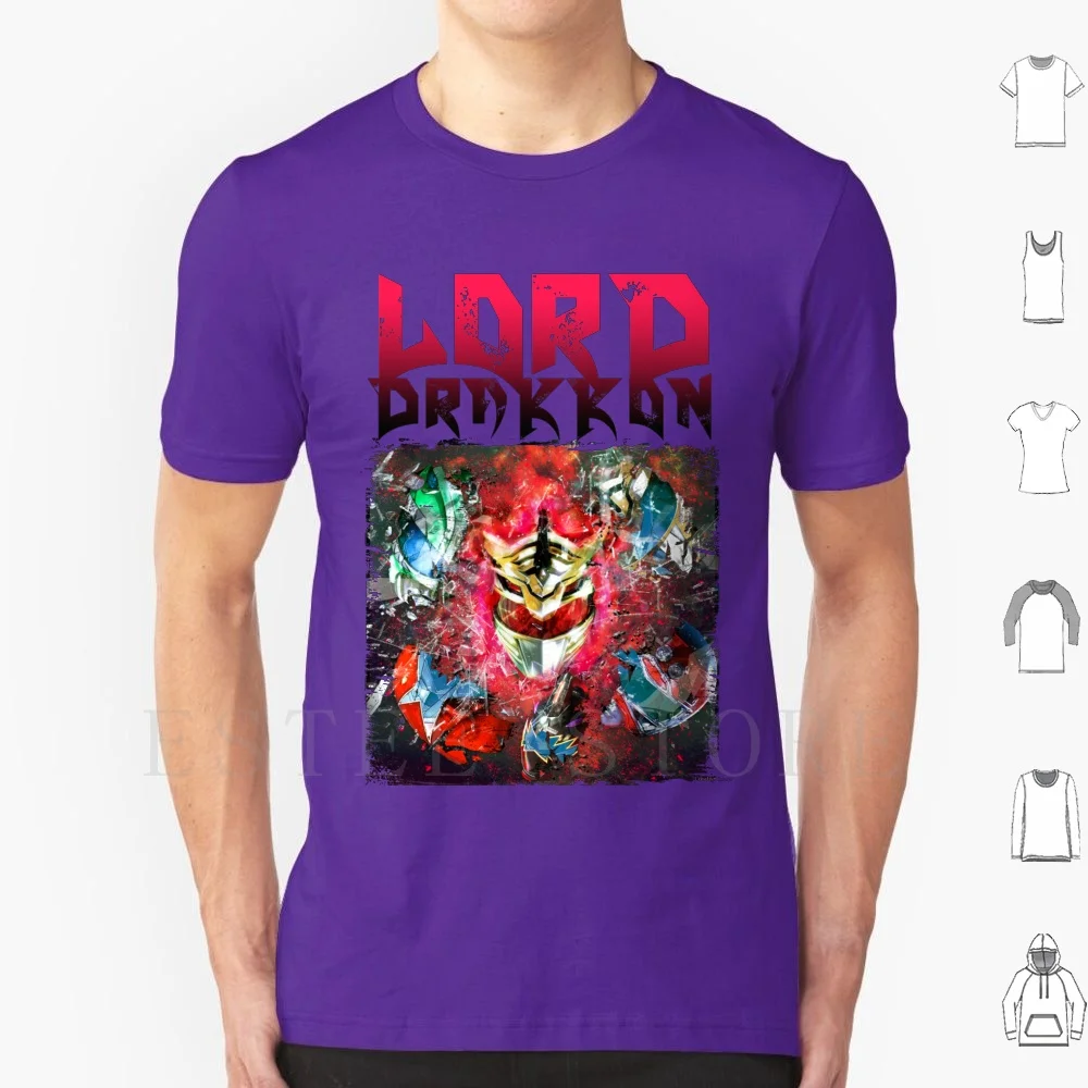 Lord Drakkon T Shirt Fai Da Te Big Size 100% Cotone Lord Drakkon Power Comics Boom White Green Red Tiger Dragon Turbo Zeo Kids Show