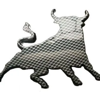 3D Spanish Fighting Bull Distintivo In Fibra Di Carbonio Autoadesivo Auto/Furgone Spagna Decalcomania Emblema Logo Espana Toro Adesivi Per Auto