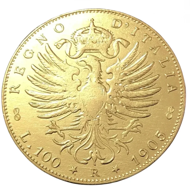 1905 Itlay 100 Lire In Oro Copia Coin