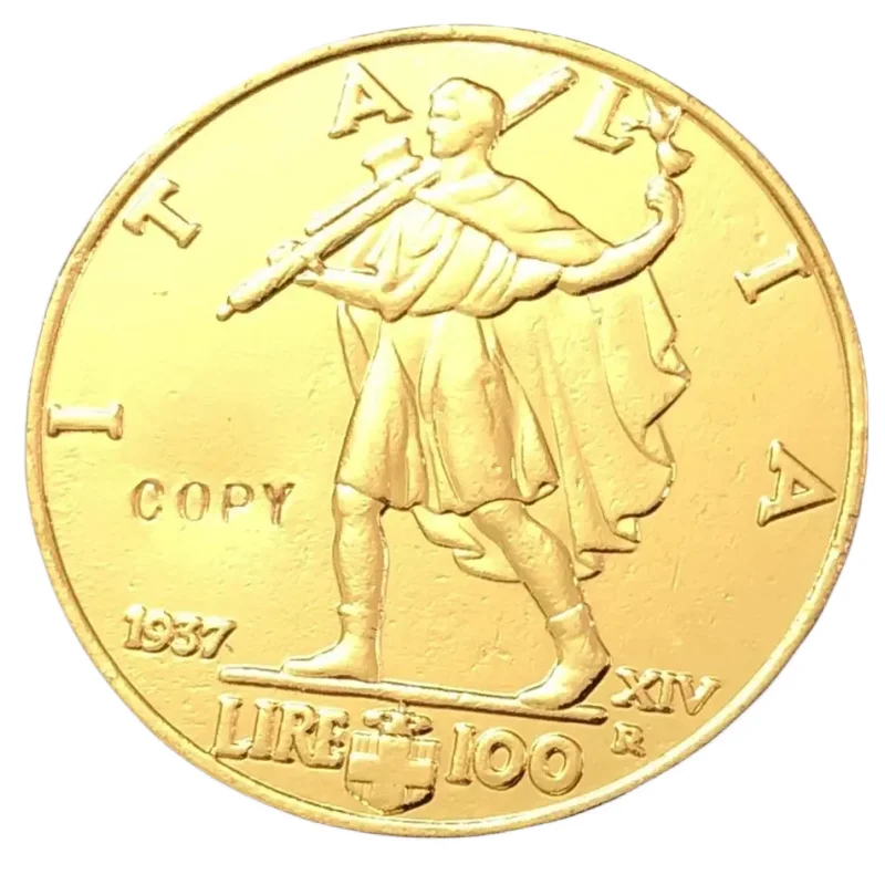 1937 Itlay 100 Lire In Oro Copia Coin