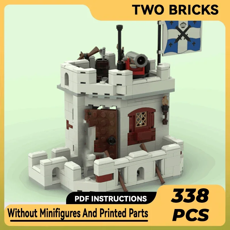 Moc Building Bricks Castello Militare Modello Eldorado Fortress 2Nd Floor Technology Blocchi Modulari Regalo Giocattoli Di Natale Assemblaggio Fai Da 