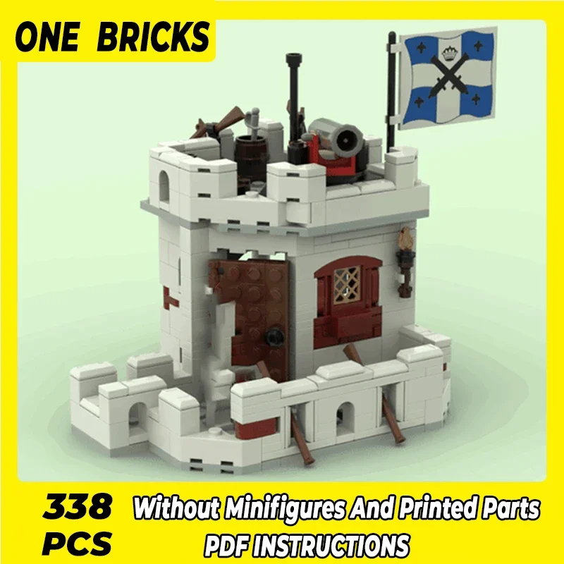 Moc Building Bricks Castello Militare Modello Eldorado Fortress 2Nd Floor Technology Blocchi Modulari Regalo Giocattoli Di Natale Assemblaggio Fai Da 