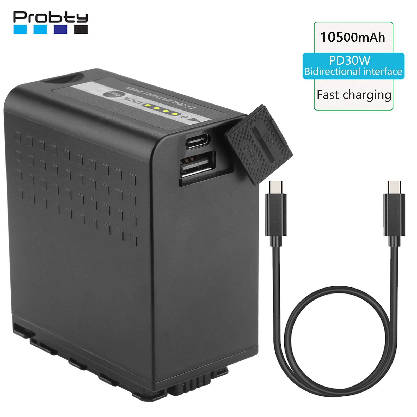 10500Mah Ag-Vbr89G Ag-Vbr118 Batteria/Caricabatterie Per Panasonic Ag-Vbr59 Vbr89, Vw-Vbd58 Vbd78, Ag-3Da1 Ac8 Dvx200 Hvx201, Hc-X1000