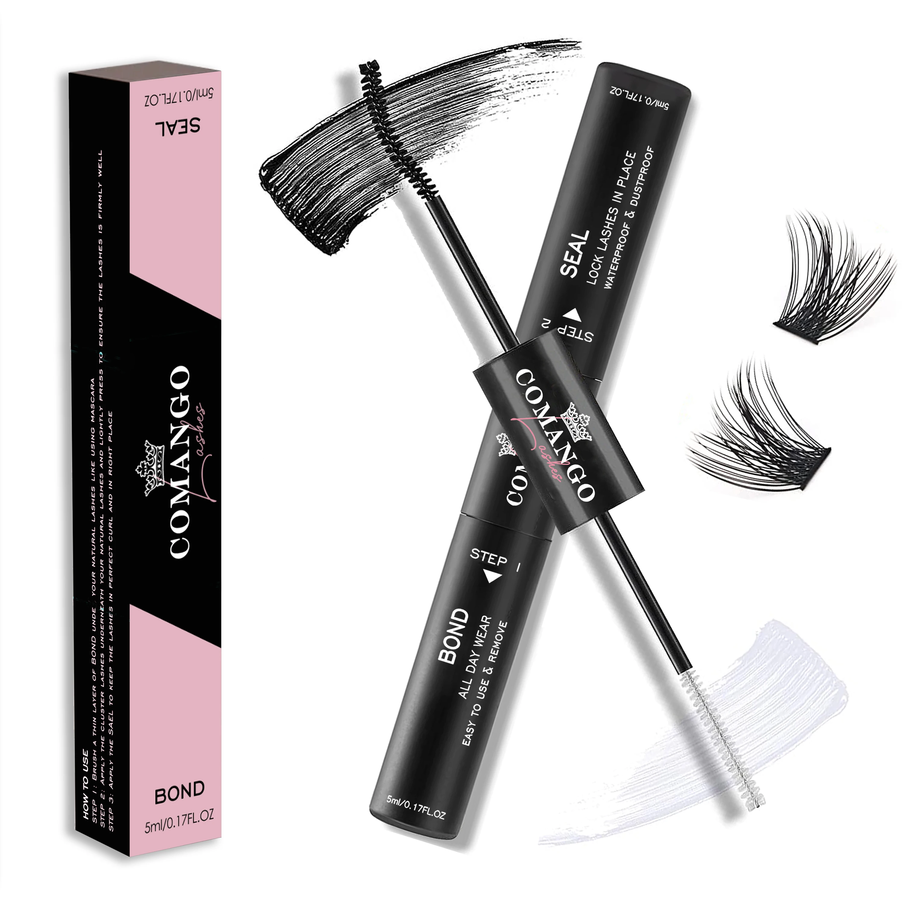 10Ml Lash Bond And Seal Cluster Lash Glue 2 In 1 Per Wispy Lash Clusters Colla Impermeabile A Lunga Durata Per Lash Clusters
