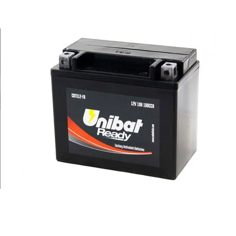 Batteria Unibat Ytx12-Bs Activated 12V 10Ah Moto Battery Volts