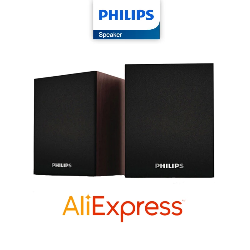Altoparlante Cablato Bluetooth Portatile Philips Spa20 Con Subwoofer Stereo 3D Per Computer Macbook Laptop Notebook Pc Music Player