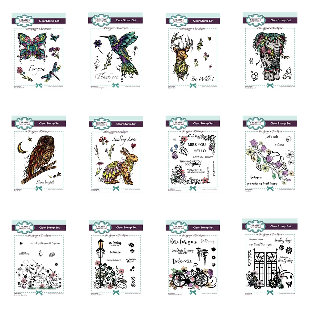 2022 Butterfly Hummingbird Deer Elephant Owl Bunny Escape Hey Bud Grow Go With The Glow Bike Walk On In Metal Cut Dies Stamps