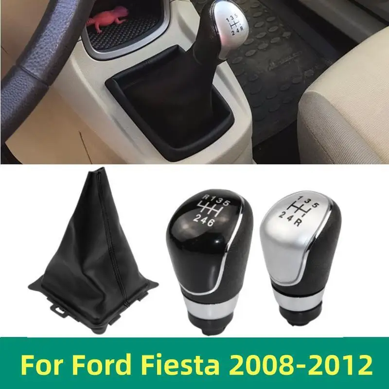 Per Ford Fiesta 2008 2009 2010 2011 2012 Velocità Della Mano Pomello Del Cambio Collare Ghetta Boot Antipolvere Cover Case Car Styling Parts