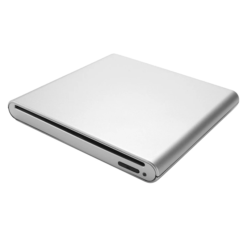 Unità Dvd Blu-Ray Esterna Lettore 3D Lettore Dvd Cd Blu-Ray Usb 3.0 Lettore Blu Ray Drive Per Windows Xp/7/8/10 Argento
