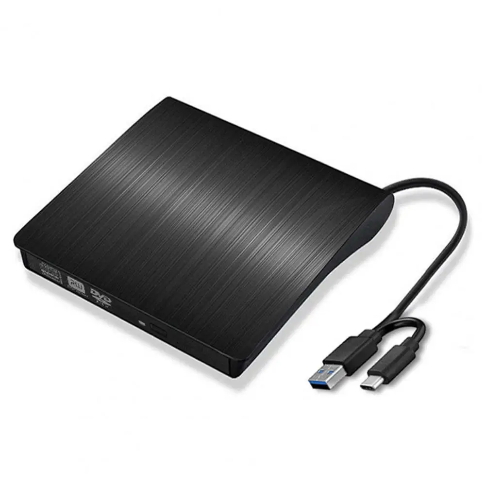 Masterizzatore Dvd Esterno Riscrivibile Ampia Compatibilità Unità Dvd Esterna Type-C Usb 3.0 Lettore Dvd/Vcd/Compact Disc-Rw