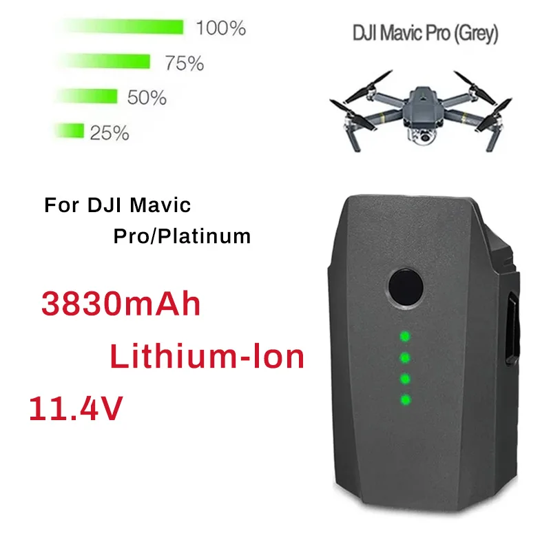 Batteria Di Volo Intelligente Lipo Da 3830Mah Compatibile Per Dji Mavic Pro Dji Mavic Pro Platinum Dji Mavic Pro Alpine Whitedrone