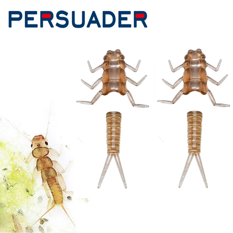 Persuader 20 Corpi E Code Di 20 Set Di Gomma Stonefly Ninfe Fly Tying Materiali Crappie Pesca Alla Trota Fly Tying Stonefly Insetto Modello