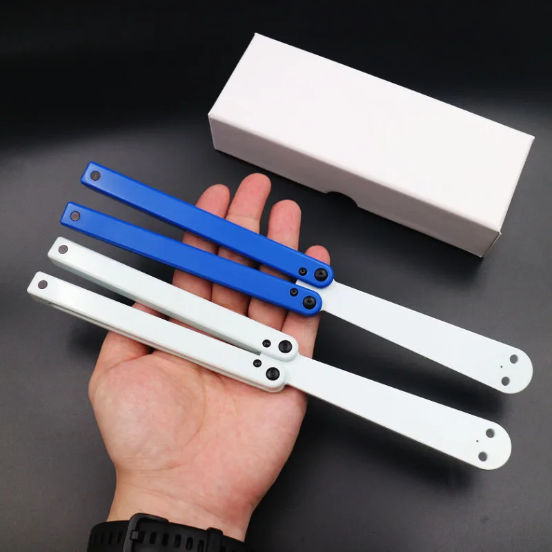 Pom Plastica Satefy/Durevole Pratica Balisong Farfalla Giocattolo Trainer Coltello