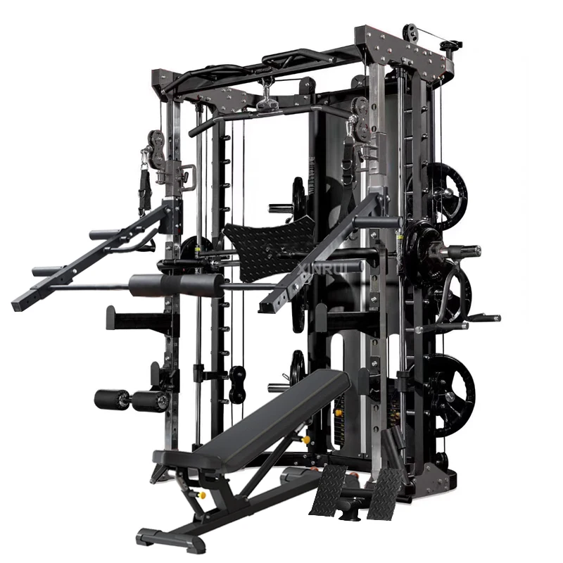 Miglior Prezzo Jammer Arm Multi-Functional Gym Equipment Trainer Smith Machine Con Pila Di Pesi