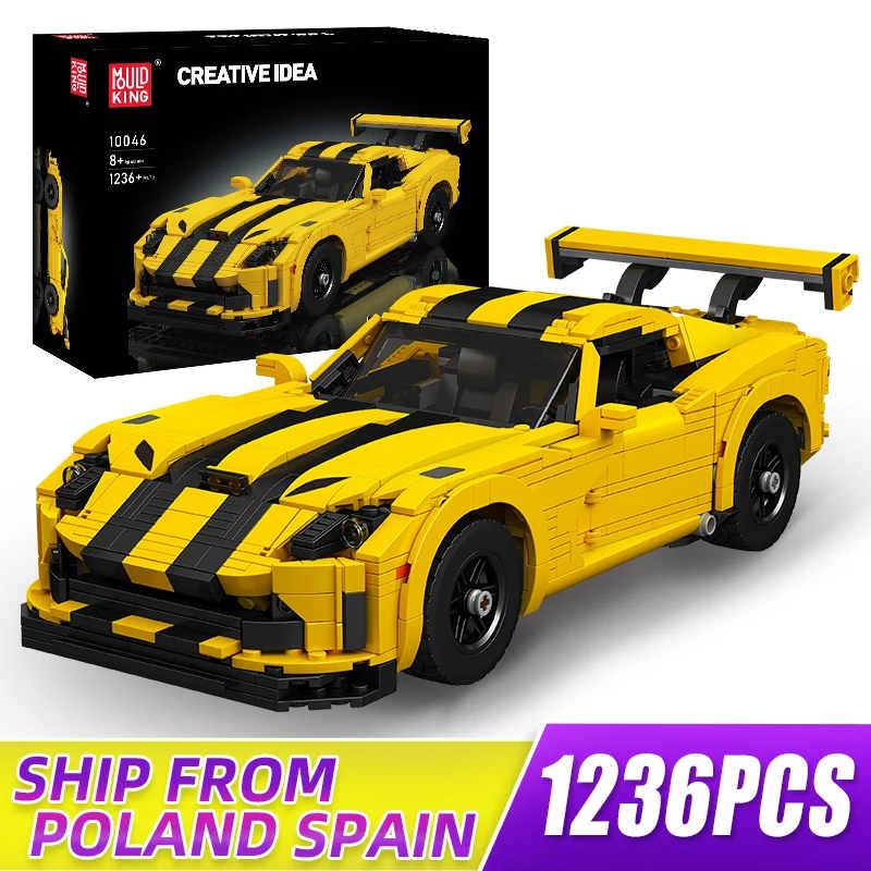 Mold King 10046 Creative Moc-120125 Viper Supercar Building Blocks Technical Hypercar Giocattoli Ideali Per Regalo Di Compleanno Per Ragazzi