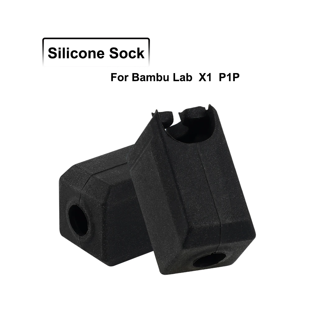 5 Pezzi Calzino In Silicone Blocco Riscaldante Manicotto In Silicone Copertura Per Mantenere Caldo Per Bambu Lab X1 Carbon X1-Carbon Combo P1P Blocco 