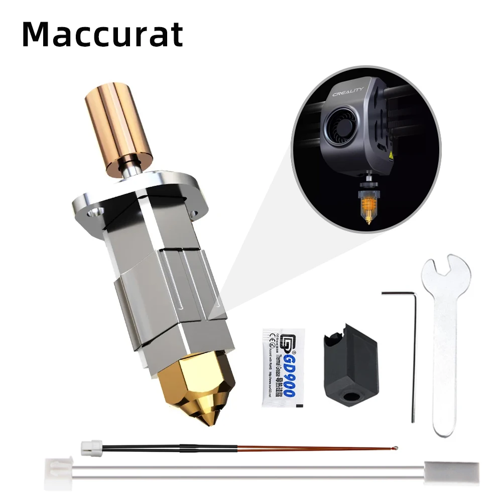 Aggiornamento Hotend Per Creality K1 Piastra Riscaldante In Ceramica Termistore A Blocco Riscaldato Bimetallico 24V 50W Bambu Labs Stampa Ad Alta Velo