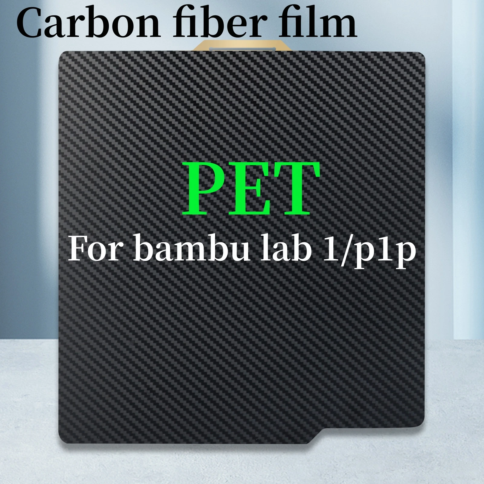 Pet Pei Sheet Per Bambu Lab X1 X1C P1P Stampante 3D Hot Bed Build Plate Double Sided Spring Steel Sheet P1P Carbon Plate Upgrade