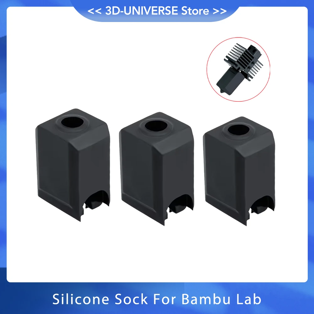 Parti Della Stampante 3D Blocco Riscaldato Calzino In Silicone Manicotto In Silicone Copertura Per Mantenere Caldo Per Bambu Lab X1 Carbon X1-Carbon C