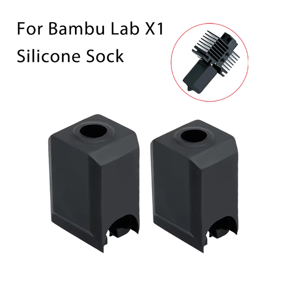 Calzino In Silicone A Blocco Riscaldato Per Bambu Lab X1 Carbon X1-Carbon Combo P1P Blocco Riscaldante Manicotto In Silicone Copertura Per Mantenere C