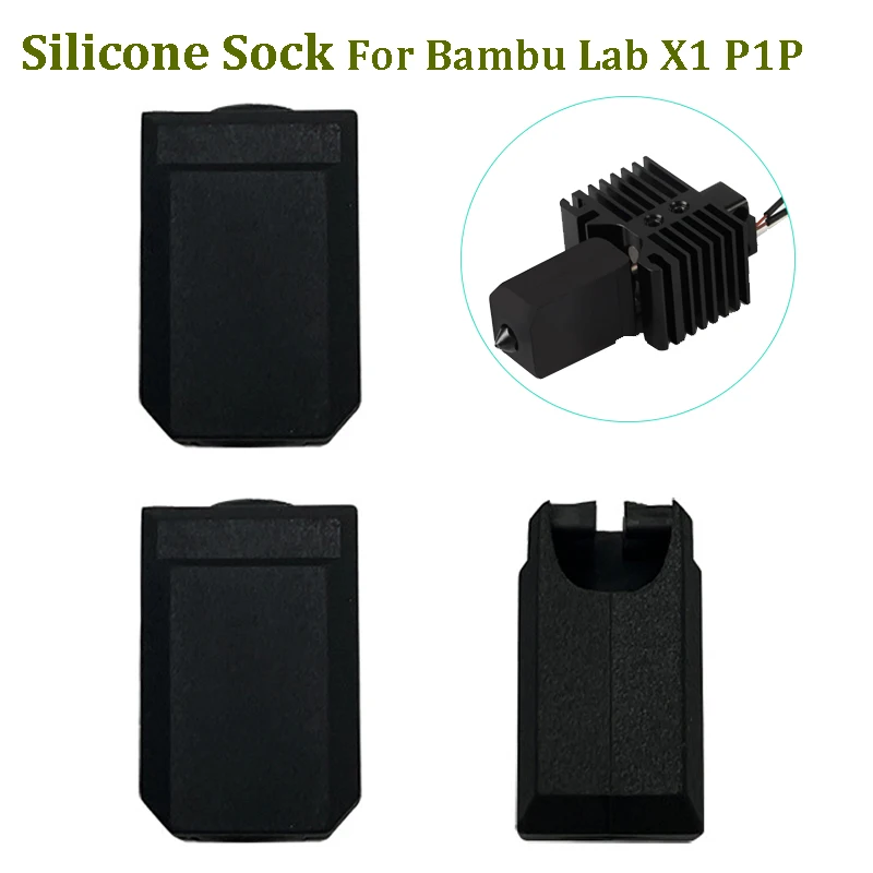 5 Pz Blocco Riscaldante Manicotto In Silicone Copertura Di Mantenimento Caldo Per Bambu Lab X1 Carbon X1-Carbon Combo P1P Calzino In Silicone Blocco D
