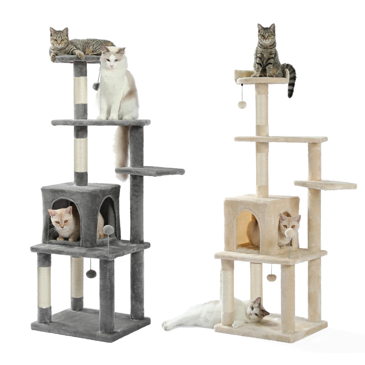Consegna Domestica Cat Climbing Frame Cat Scratching Post Tree Scratcher Pole Furniture Cat Toy Plac Zabaw Dla Kota Pet Products
