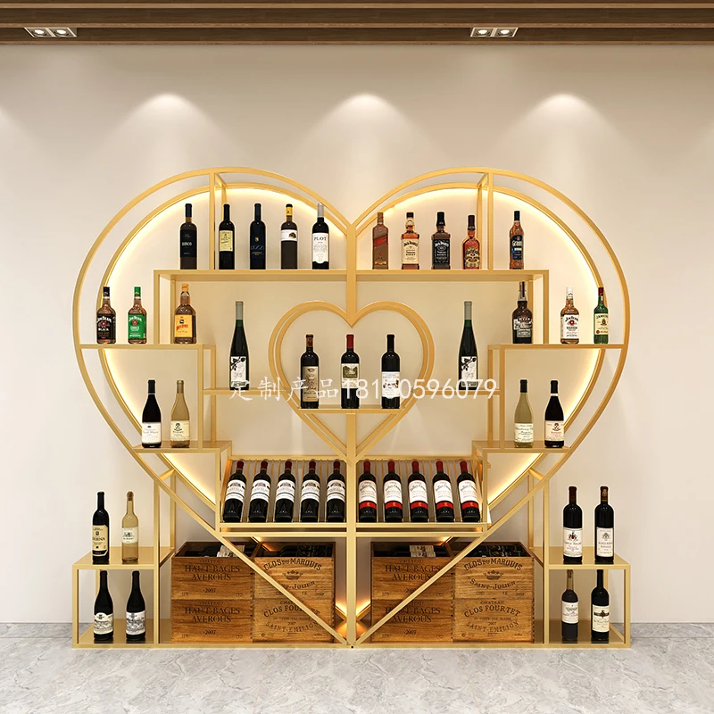 Portabottiglie Di Lusso Moderno Combi Gold Vertical Bar Storage Organizer Portabottiglie Soggiorno Porta Bottilie Vino Bar Decorazione