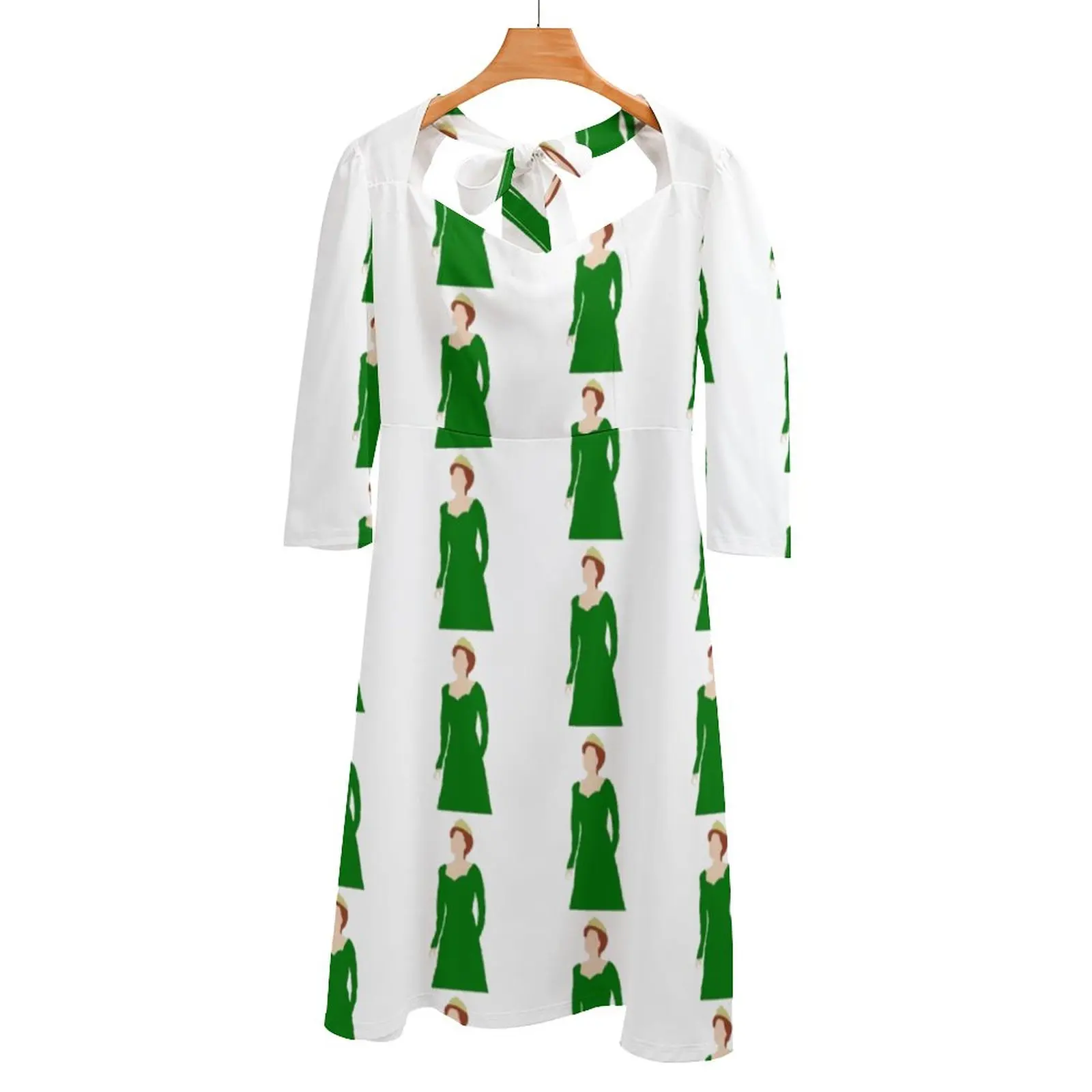 It'S Me Fiona Back Allacciatura Backless Dress Square Neck Dress Fashion Printed Dress 6Xl Kelly Foster Brank The Musical Broadway