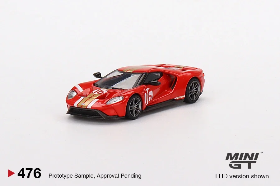 Minigt 1:64 Ford Gt Alan Mann Heritage Edition Mgt00476-Ch Giocattolo Modello Di Veicolo Pressofuso Per Auto