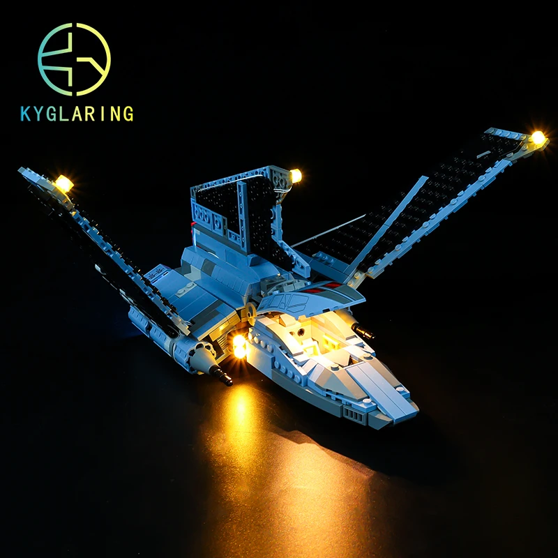 Kyglaring Set Di Illuminazione A Led Giocattoli Fai-Da-Te Per Star Clone Fighting 75314 The Bad Batch Attack Shuttle (Non Inclusi Building Blocks)