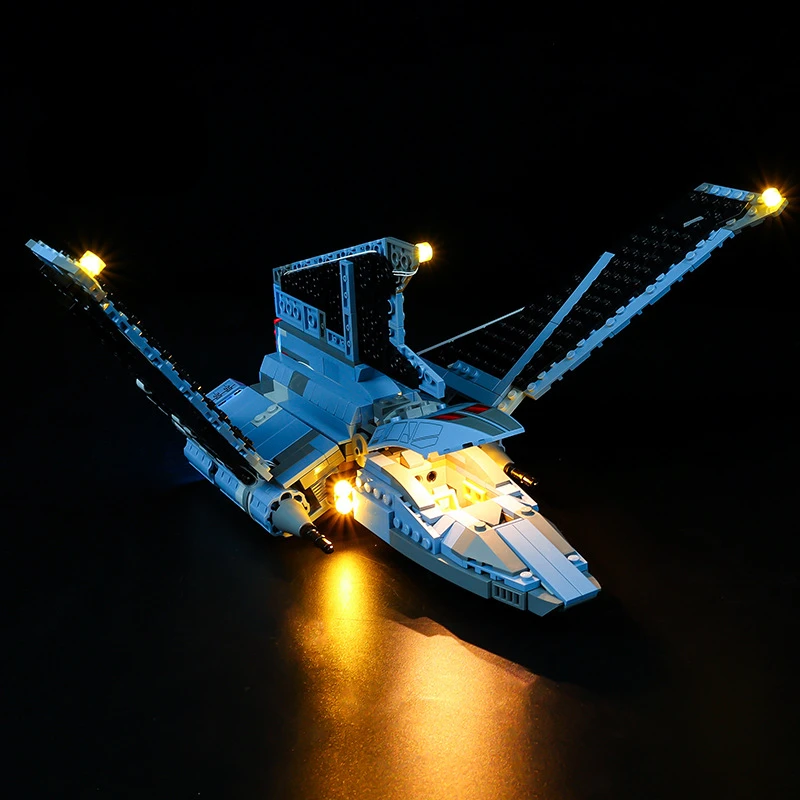 Kit Luce A Led Per Star Clone Fighting Bad Batch Attack Shuttle 75314 Building Blocks Set Di Giocattoli Fai Da Te Solo Kit Di Illuminazione Nessun Mod