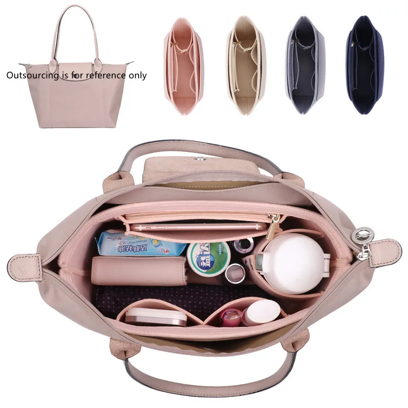 Per Longchample Tote Per Le Pliage Filet Tote Donna Multifunzione Feltro Inserto Organizer Borsa Trucco Borse Cosmetiche Stoccaggio Interno