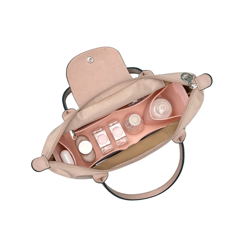 Organizer Per Inserto Per Borsa In Feltro Adatto Per Borsa Da Trucco Lunga Champ Le Pliage Tote Borse Per Cosmetici Borsa Da Viaggio Fodera Interna