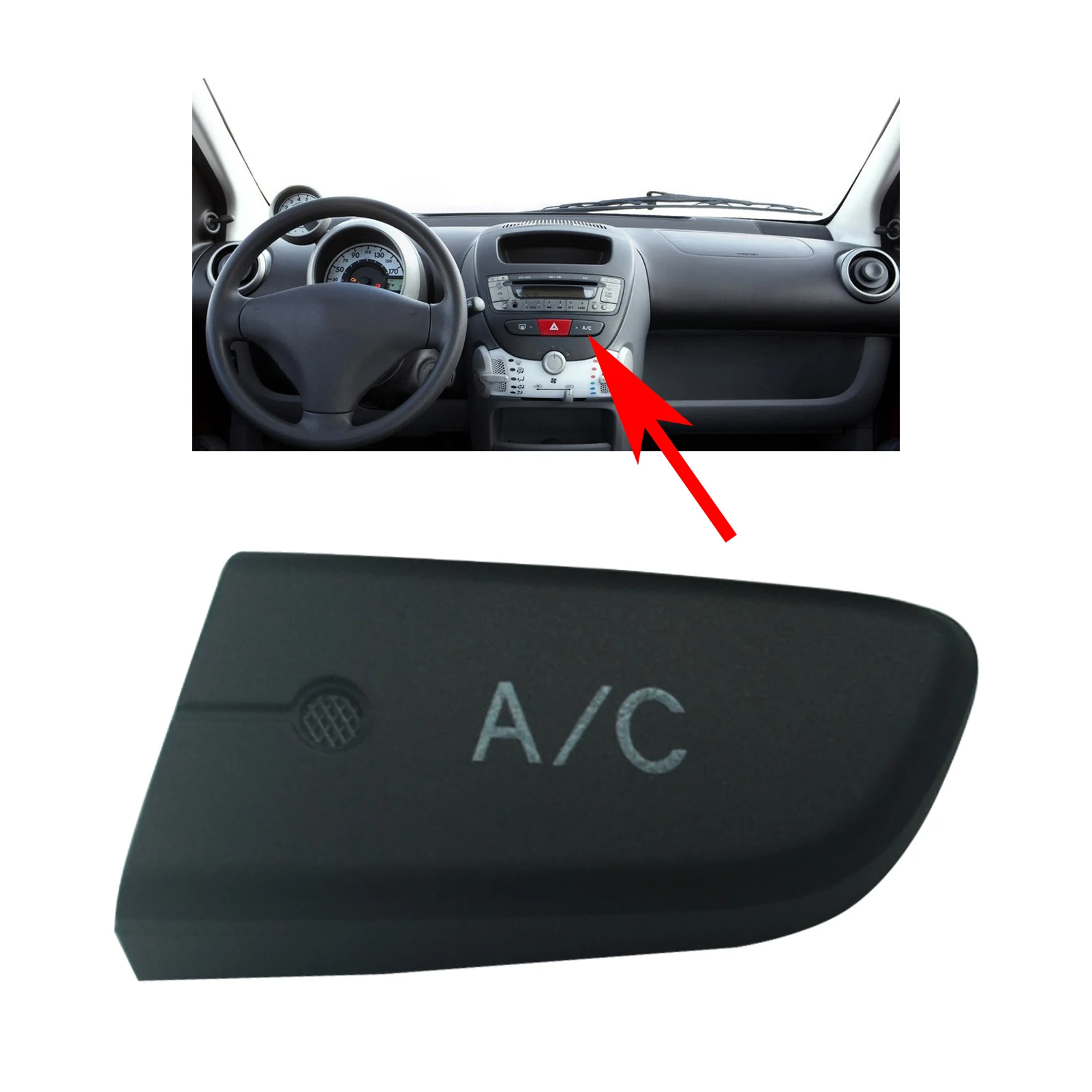 Pulsante Interruttore Aria Condizionata Condizionatore Per Citroen C1 6554Kx Nuovo 6554.Kx Adatto Per Citroen C1 2005 -2014 Car Styling