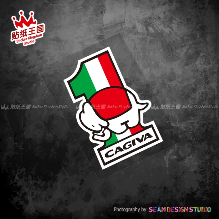 Per Cagiva Elephant Decalcomanie Moto Motor Bike Adesivi Impermeabili 20