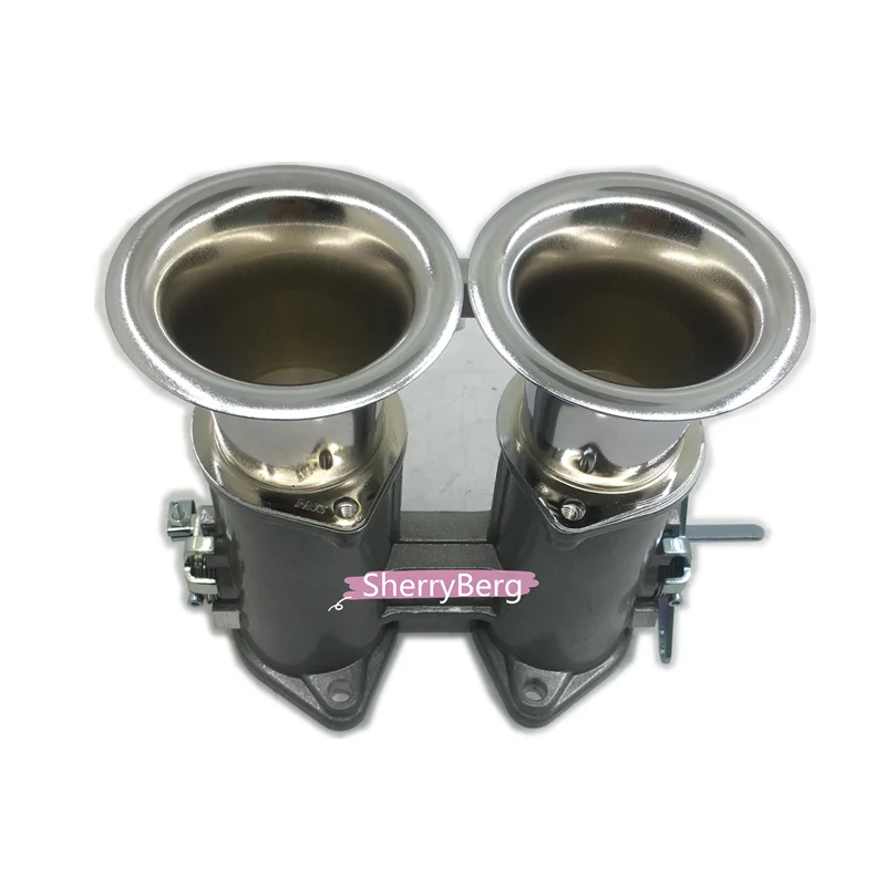 Sherryberg 40 Dcoe 40 Dcoe 40 Millimetri Dcoe Doppia 40 Millimetri Corpi Farfallati Del Corpo + Air Corni/Pile Per Weber/Dellorto/Solex Dcoe/Dhla Carb