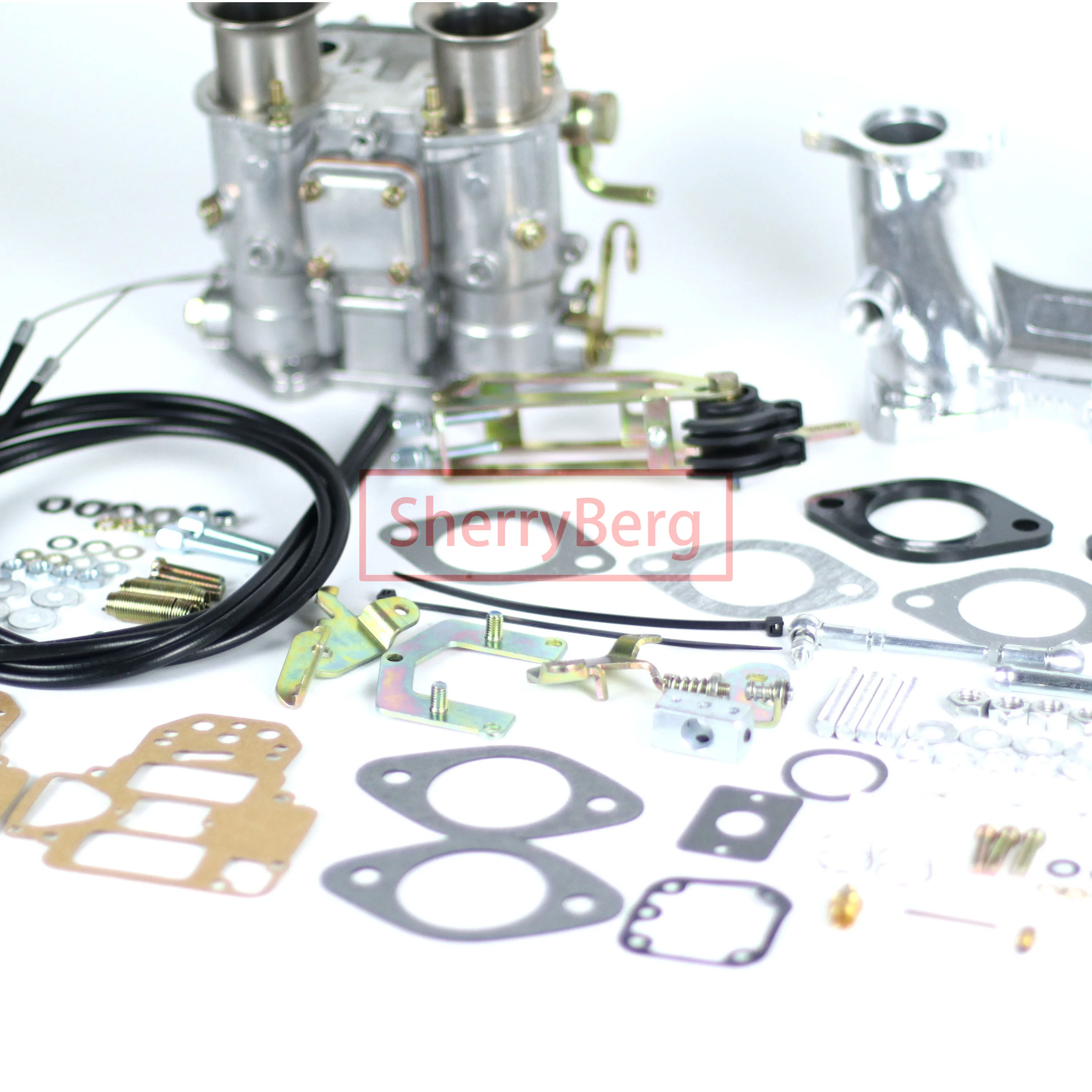 Sherryberg Carburetor Kit Intake Manifold Linkage For Austin Mini A Series 100Mm Inlet For Dellorto Dhla Weber Dcoe 40 Carb Set