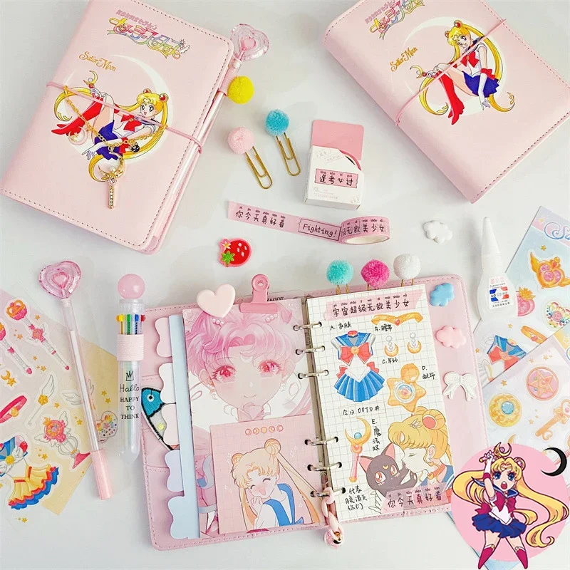 Notebook Sailor Moon Anime A6 Agenda Planner Notebook Suit Diary Weekly Planner Goal Schedule Organizer Ragazze Scuola Cancelleria