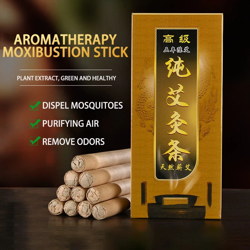 Moxibustion Sticks Moxa Rolls Heating Acupunture Therapy Meridian Warm Massage Body Massager Wild Mugwort Argy Wormwood
