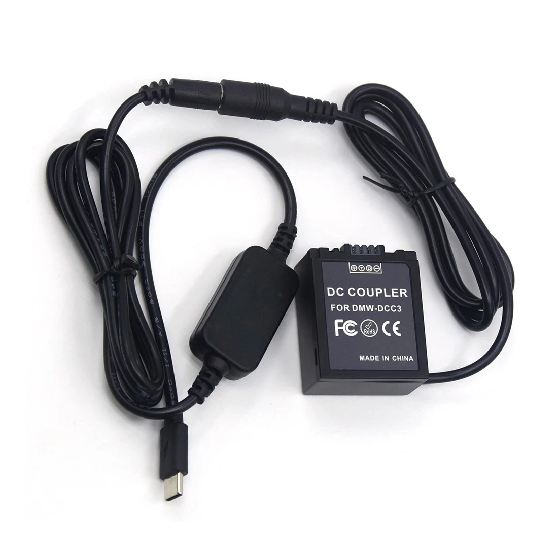 Cavo Usb Tipo C Dc Dmw-Blb13 Batteria Fittizia Per Panasonic Lumix Dmc-G1 Gh1 Gf1 G2 G10 Camera Dcc3 Dc Accoppiatore
