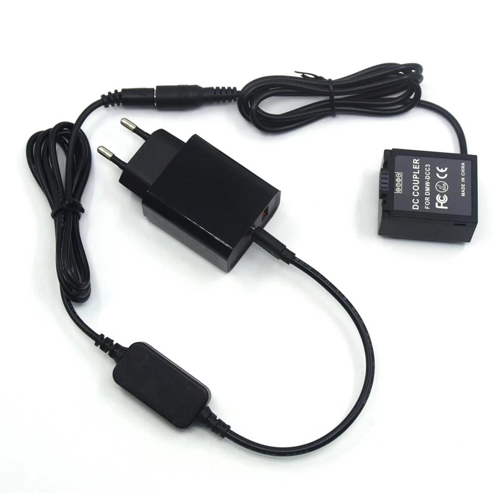 Pd Qc Charger Usb C Dc Cable Blb13 Batteria Fittizia Per Panasonic Lumix Dmc-G1 Gh1 Gf1 G2 G10 Camera Dcc3 Dc Accoppiatore
