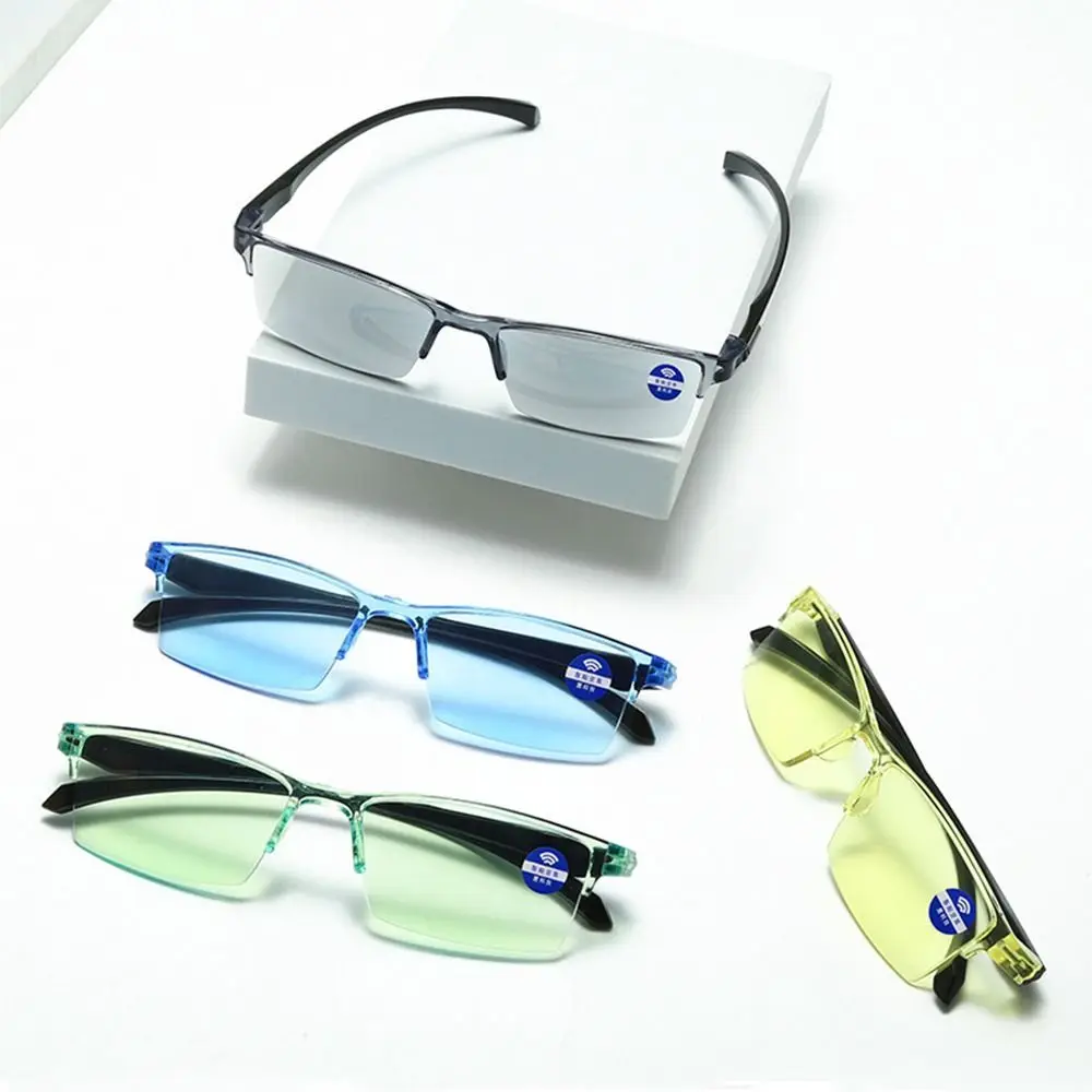 Occhiali Da Lettura Anti Raggi Blu Smart Automatic Zoom Occhiali Da Vista Autofocus Power Half-Rim Near Far Computer Hyperopia Glasses 1 Pz