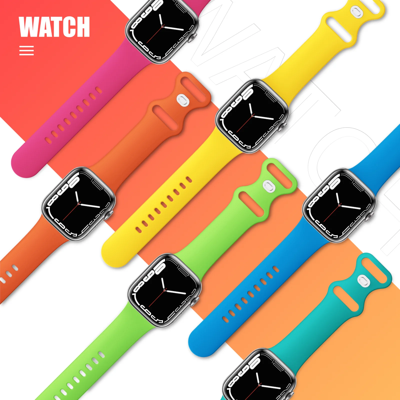 Cinturino Iwatch Con Cinturino In Silicone Smartwatch Multicolore Per Cinturino Smart Watch Apple Watch Per Iwatch 6 5 4 3 Se Iwatch Ultra 49Mm
